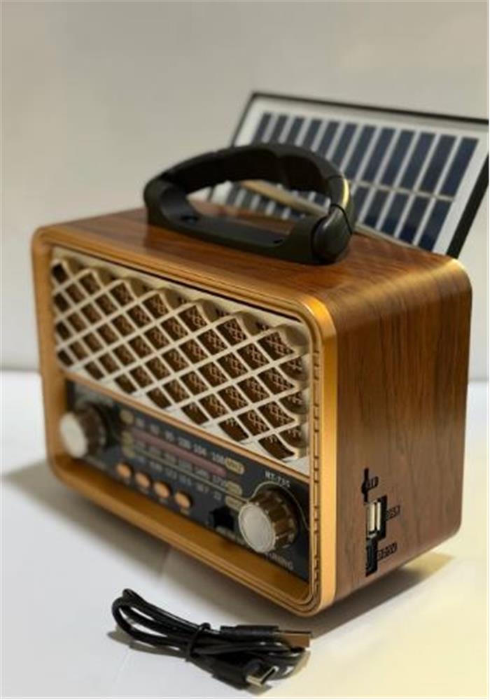 Everton Rt-735 Solar Enerjili Nostajık Radyo Bluetooth usb fm radyo